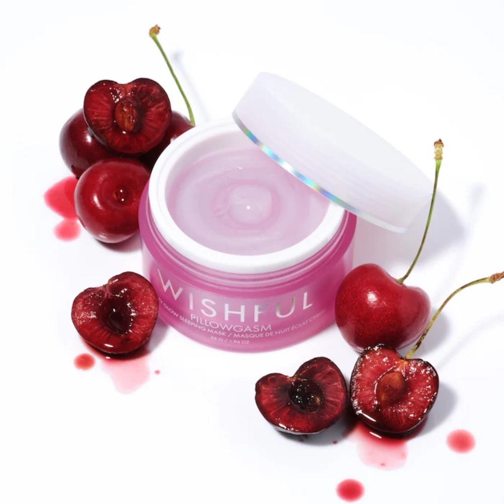 Wishful Pillowgasm Vitamin-Rich Cherry Glow Sleep Mask 55g